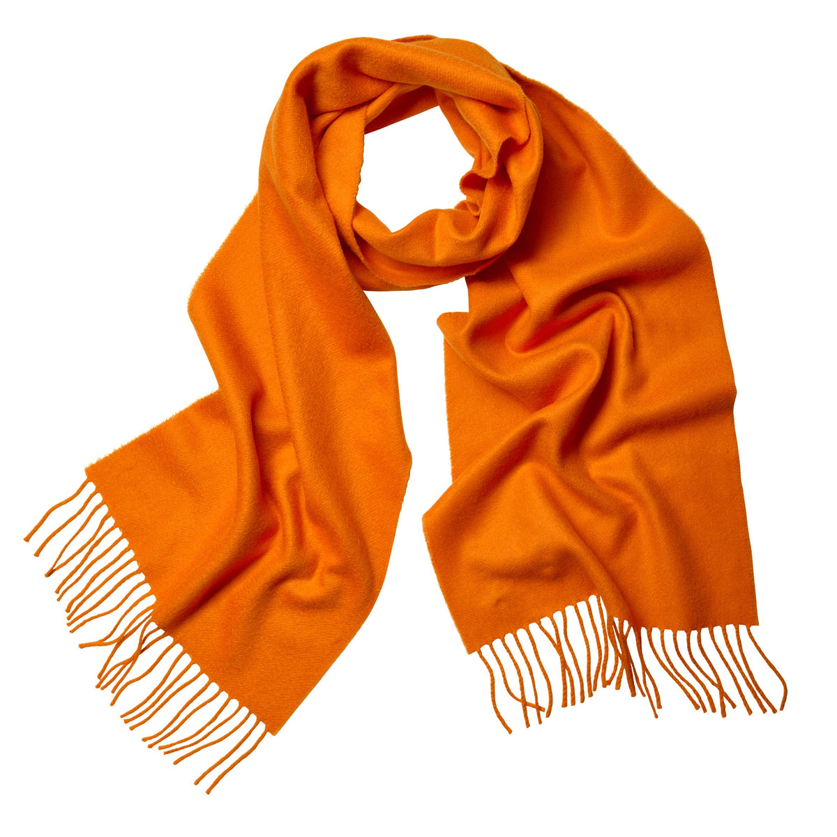 Bright Orange Elgin Cashmere Scarf