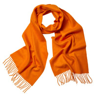Bright Orange Elgin Cashmere Scarf