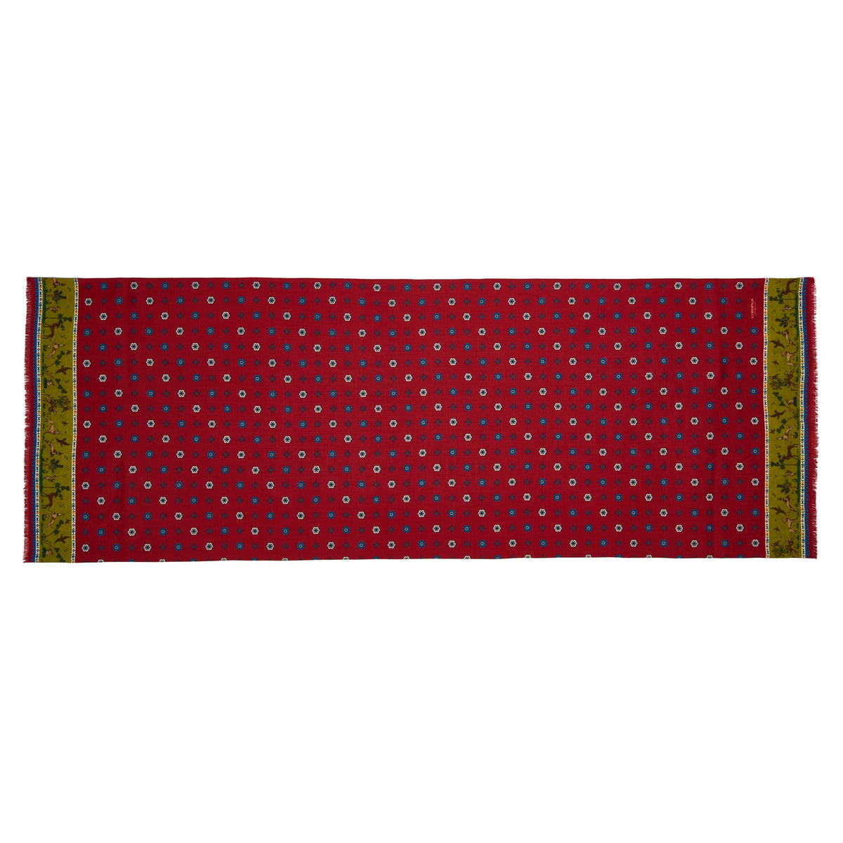 Red Rose Wool & Silk Scarf