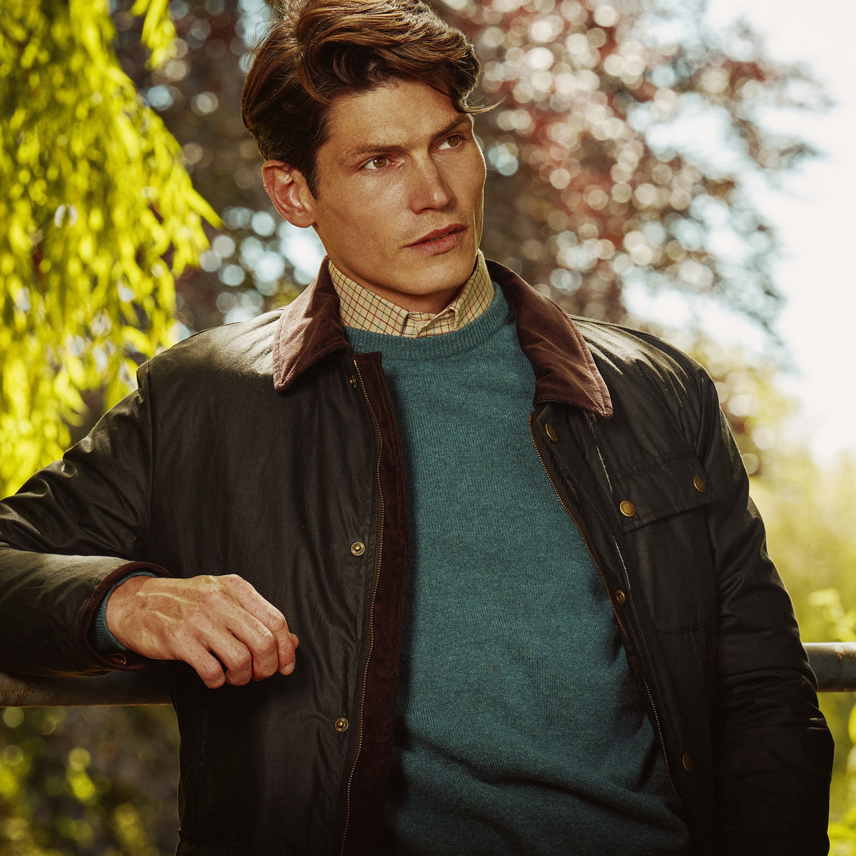 Green Albion Wax Jacket