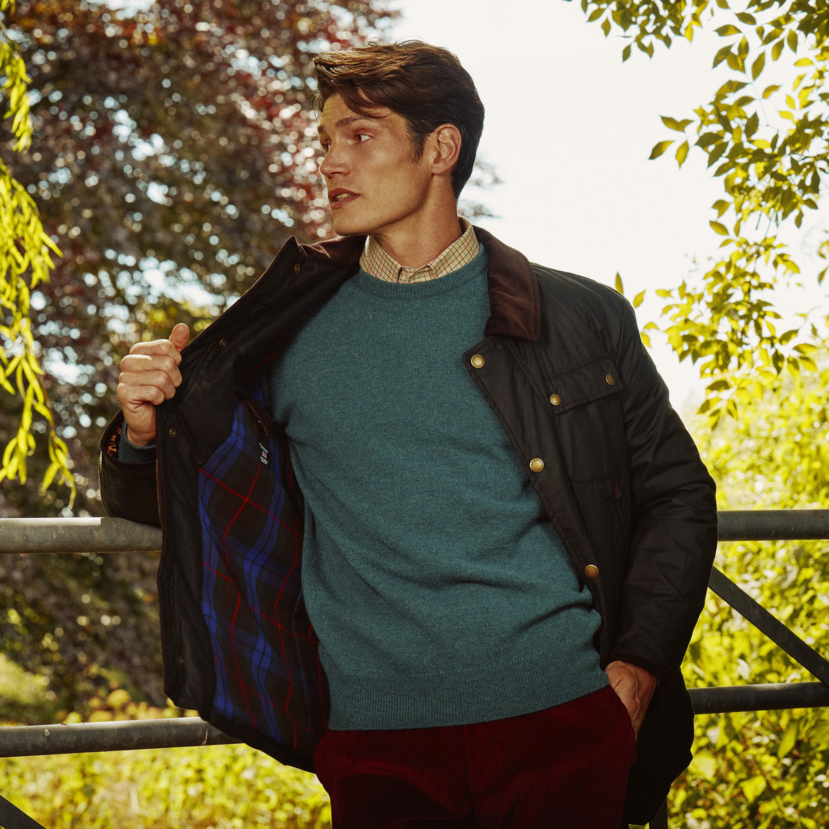 Green Albion Wax Jacket