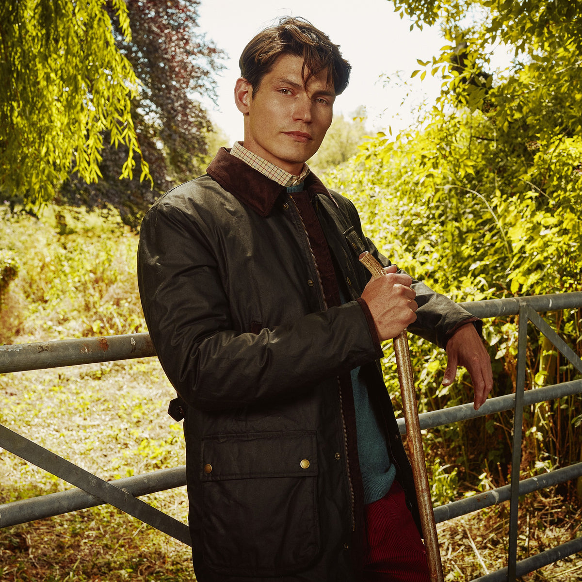 Green Albion Wax Jacket