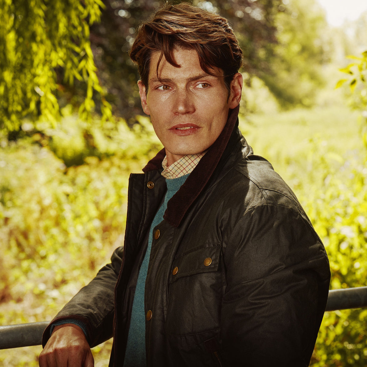 Green Albion Wax Jacket
