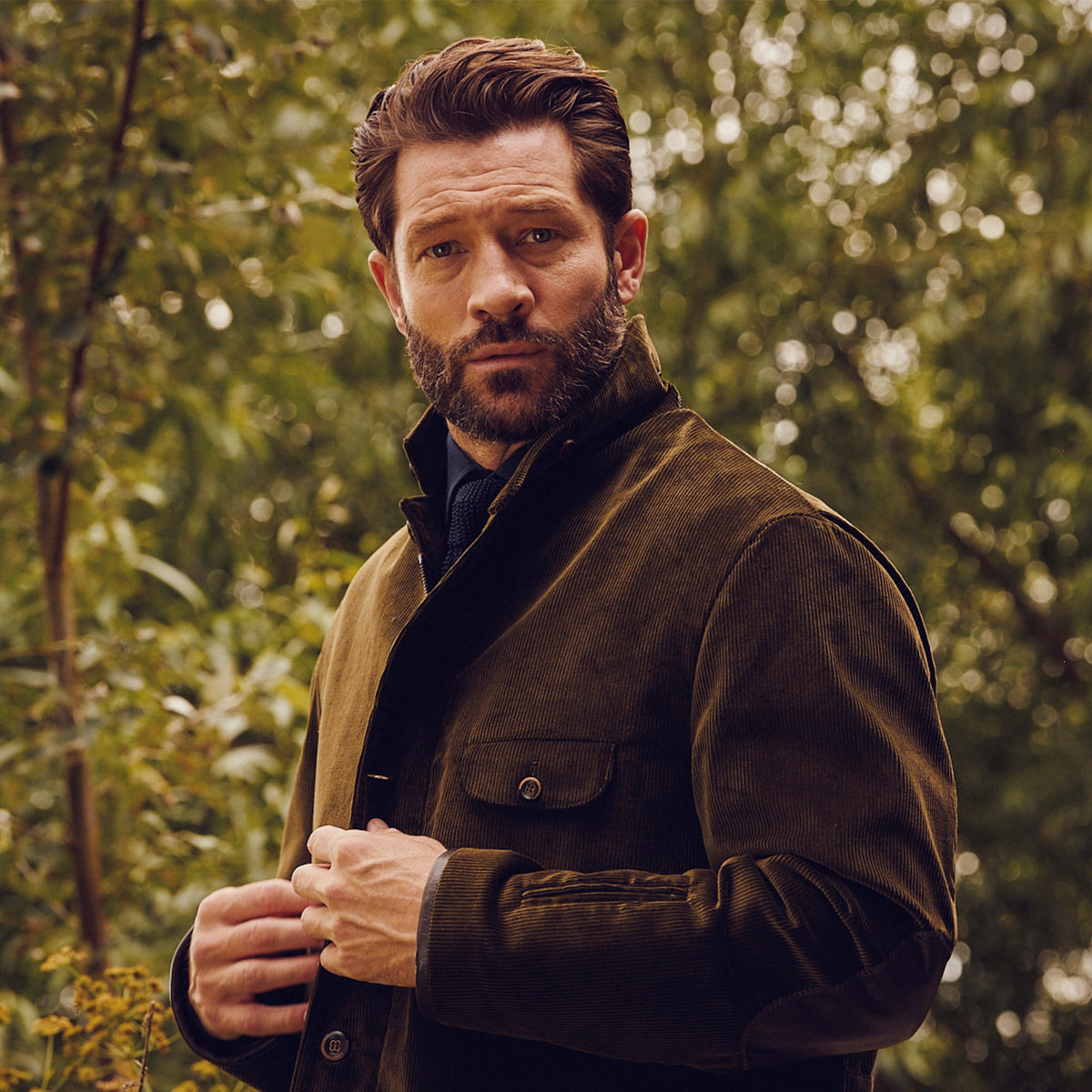 Olive Voyager Corduroy Jacket