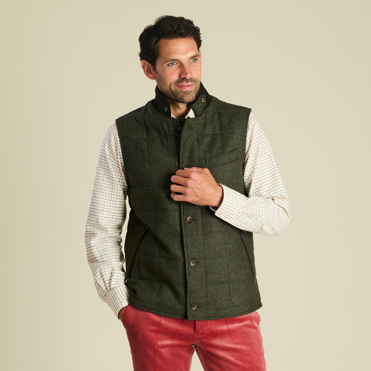 Green Ebury Shetland Gilet
