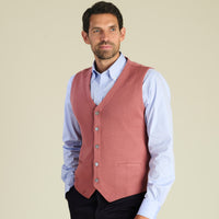 Pale Pink Merino Waistcoat