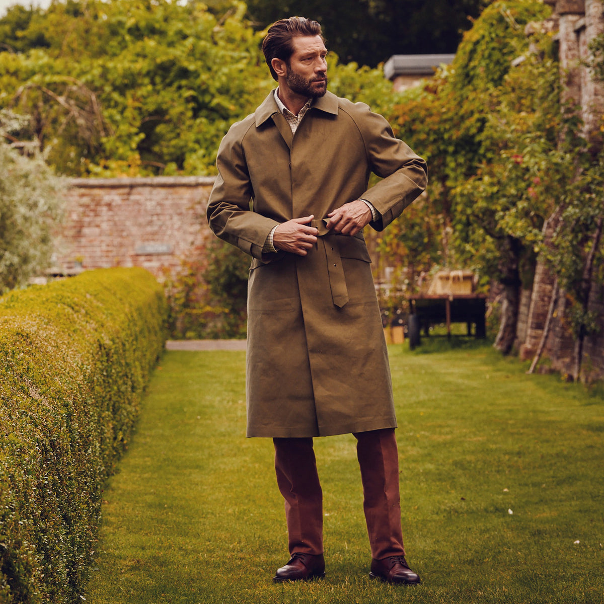 Khaki Hampton Mackintosh Raincoat