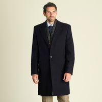 Navy Regent Single Breasted Coat