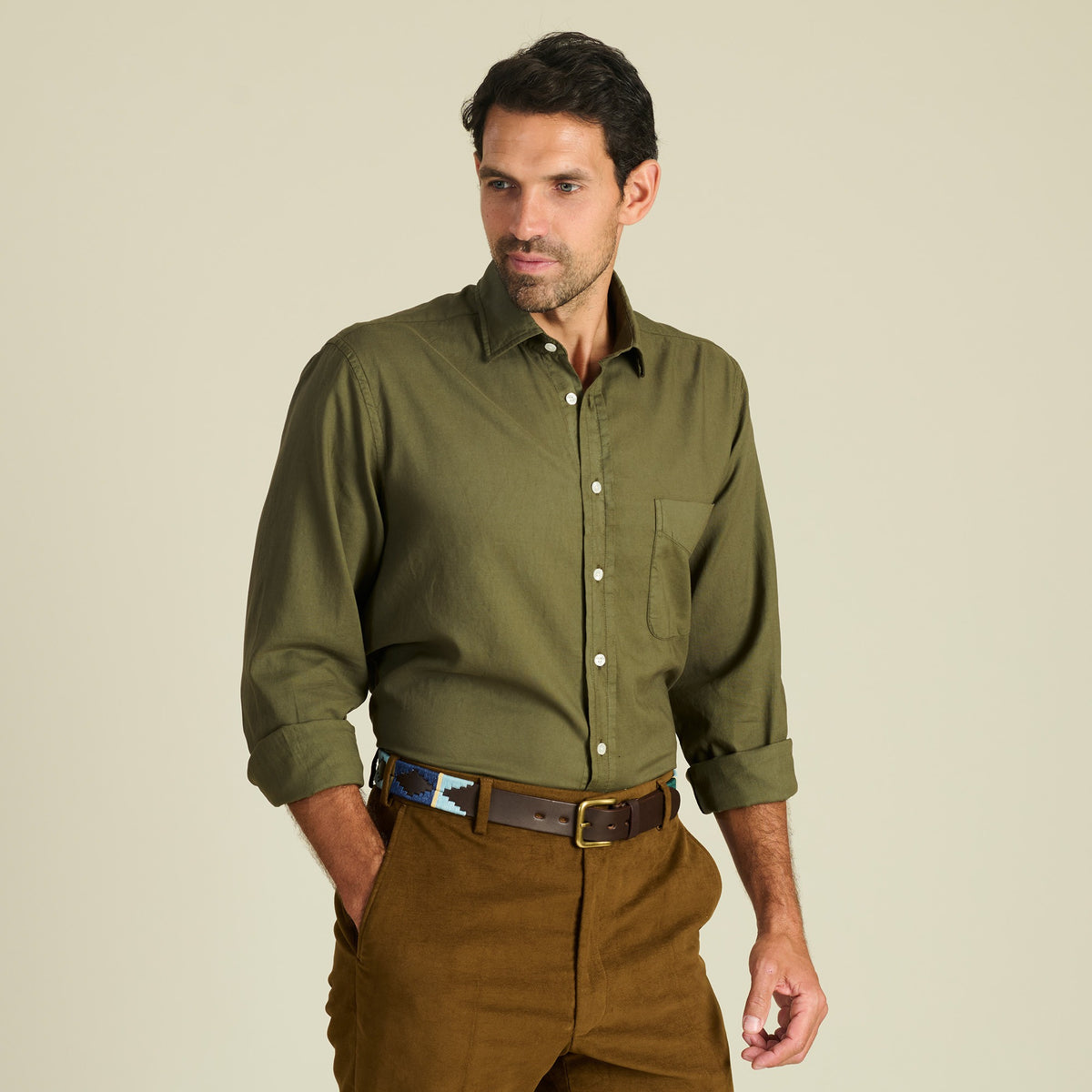 Green Vintage Oxford Shirt