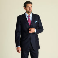 Navy 11oz Three Button Twill Suit