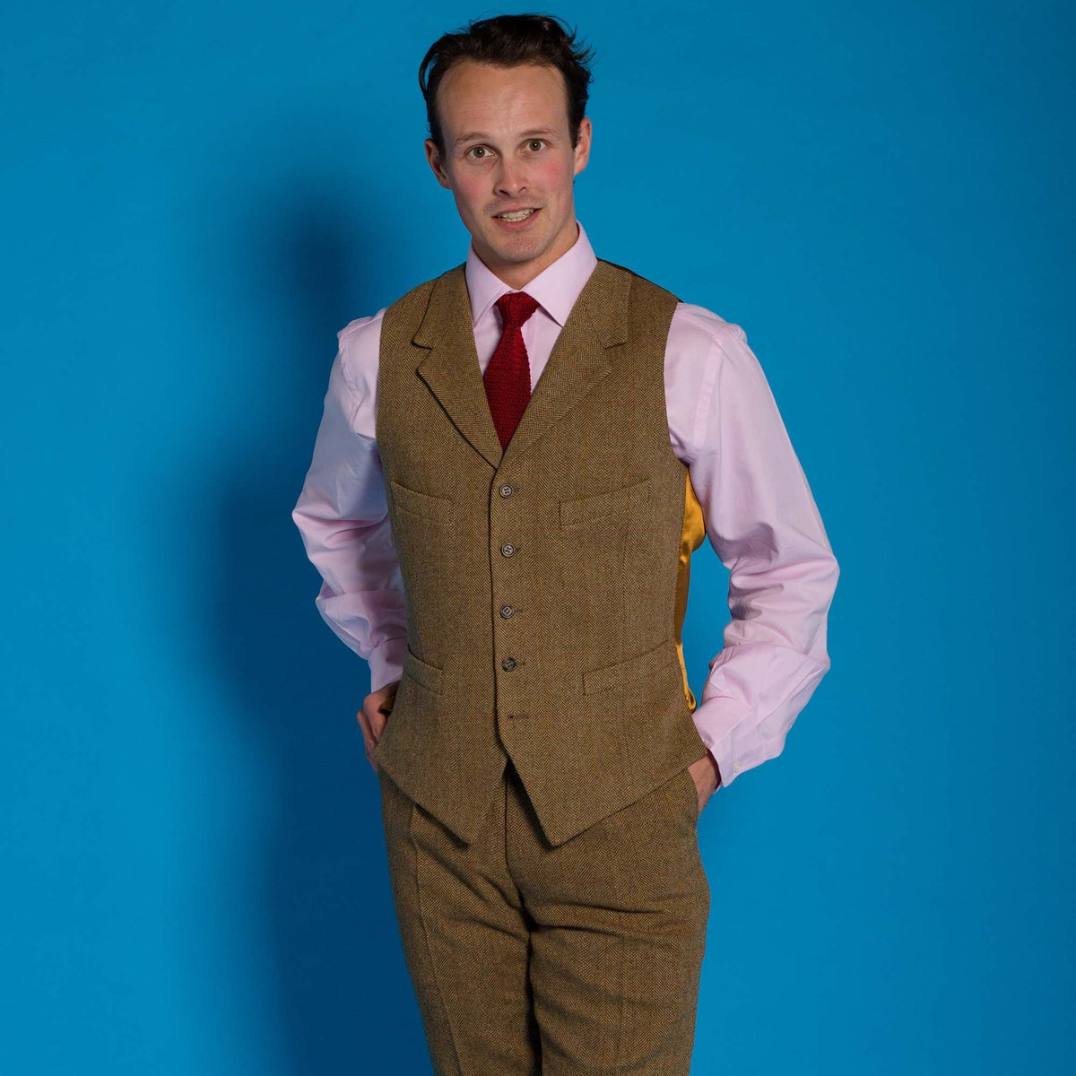 Barleycorn Tweed Waistcoat