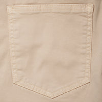 Beige Cotton Stretch Jeans