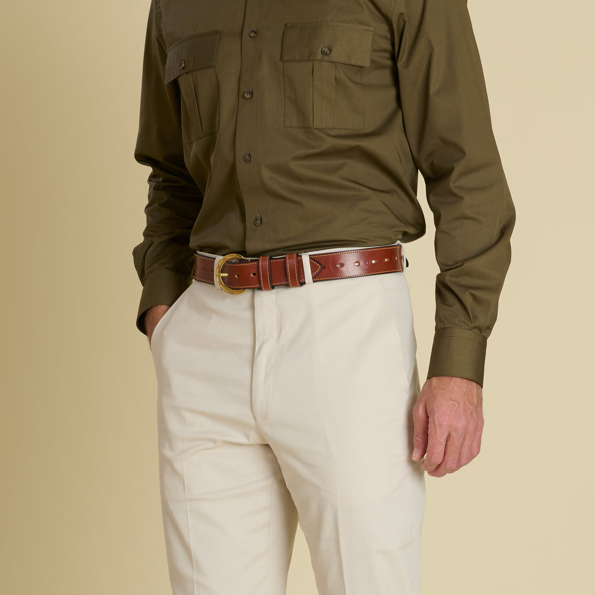 Tan Newmarket Bridle Belt