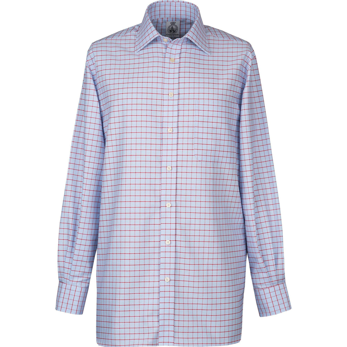 Blue Red Check Oxford Shirt