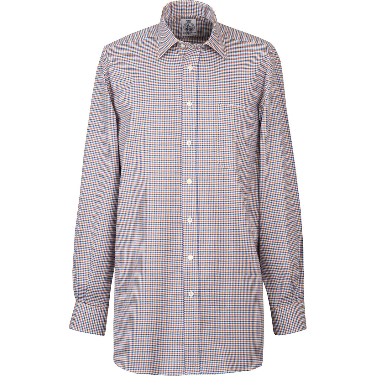 Blue Tan Check Bramham Shirt