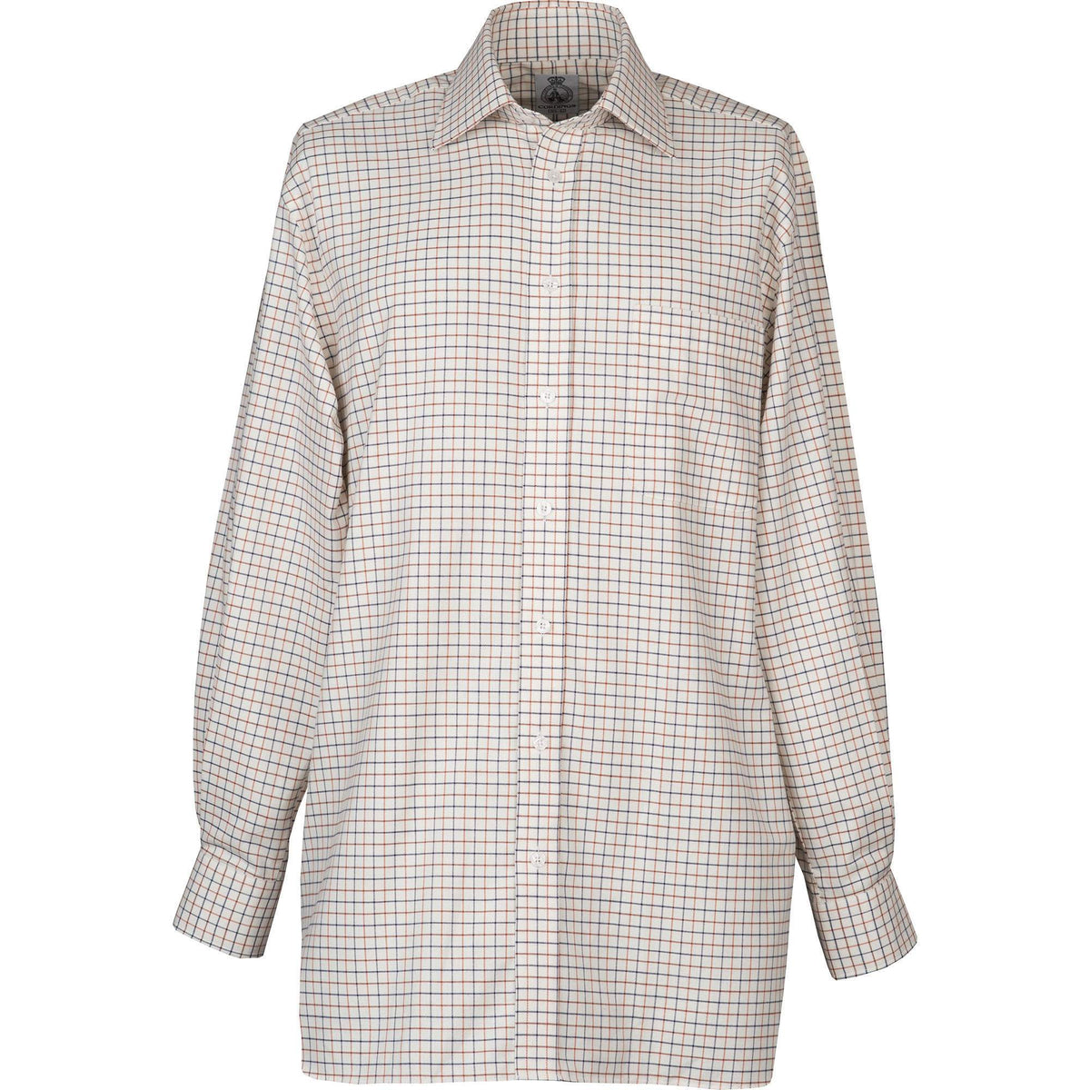 Brown Blue Small Tattersall Shirt