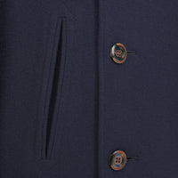Navy Rugby Reefer Coat