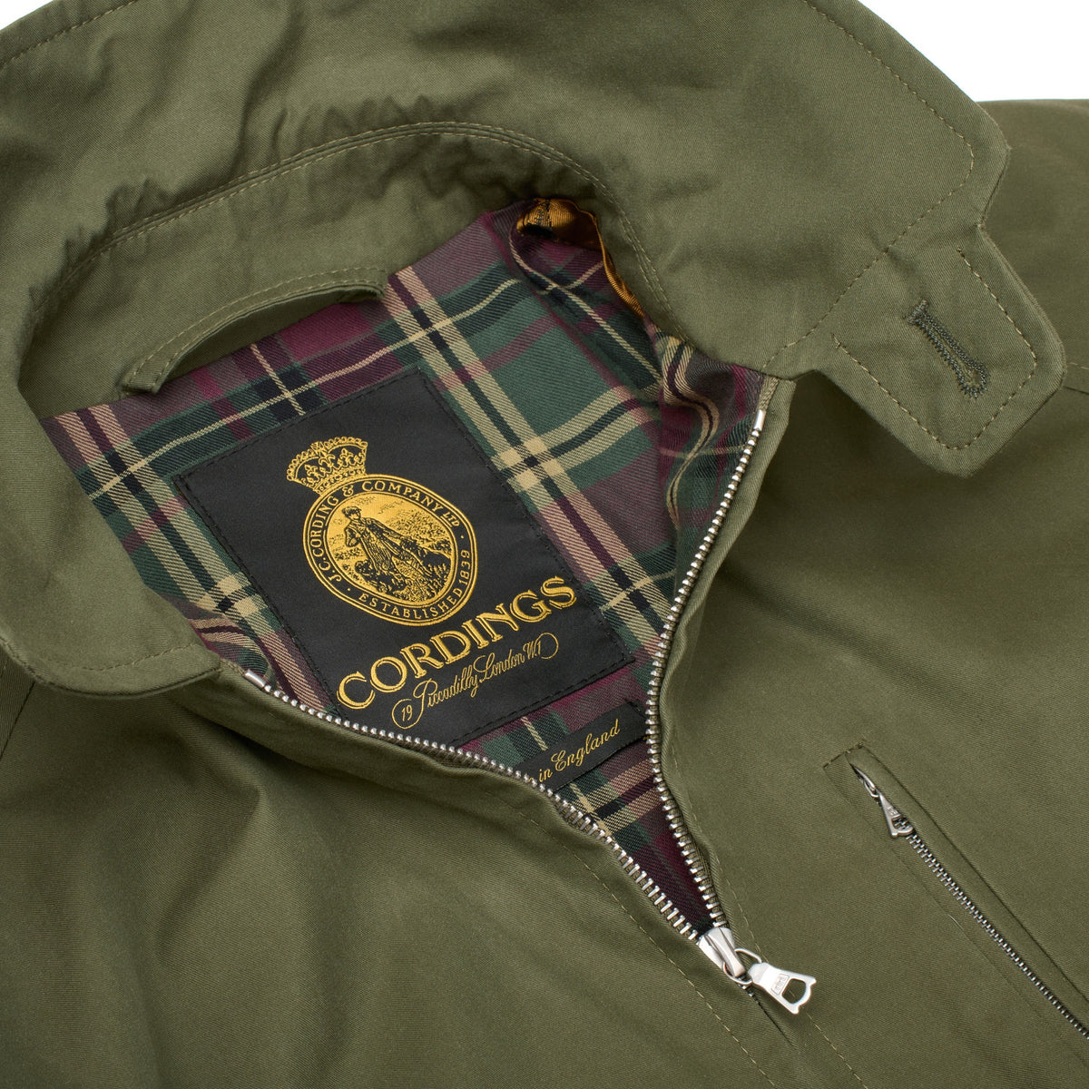 Olive Green Golfer Jacket