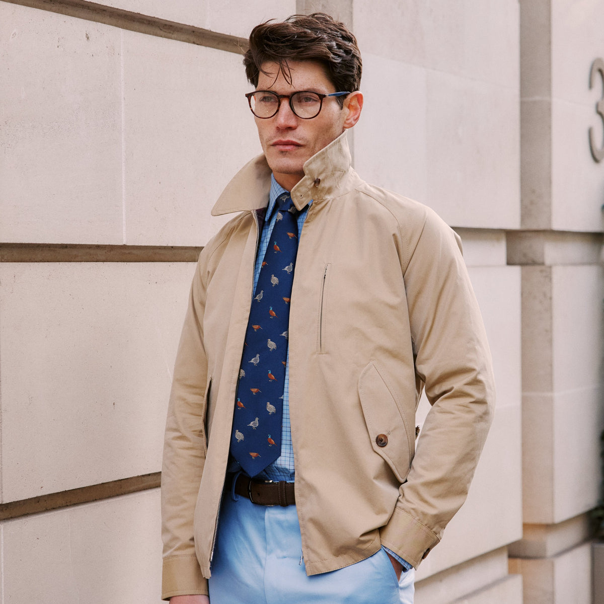 Beige Golfer Jacket