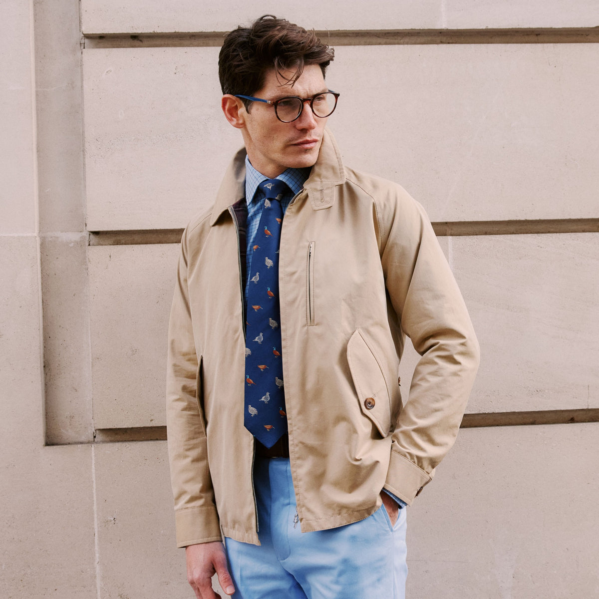 Beige Golfer Jacket