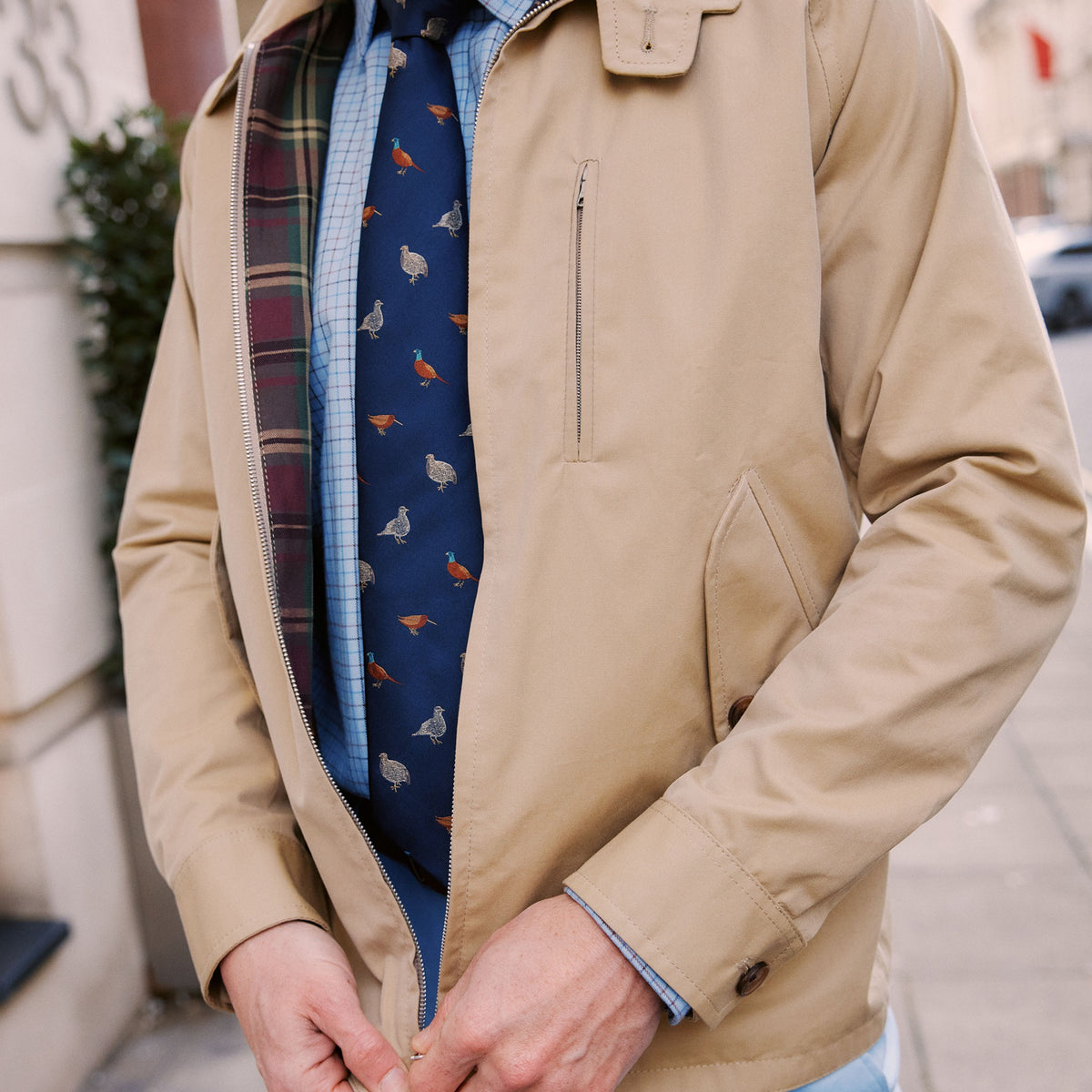 Beige Golfer Jacket