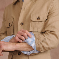 Beige Caprivi Linen Safari Jacket