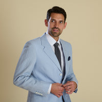 Pale Blue Banbridge Linen Jacket