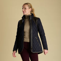 Navy Derby Quilted Field Coat