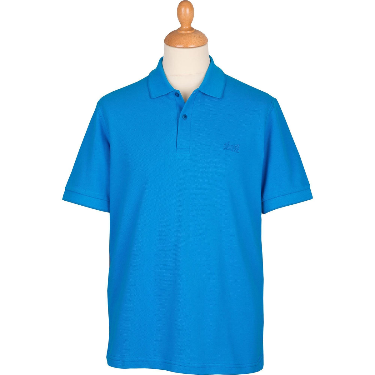 Bright Blue Branscombe Pique Polo