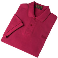 Burgundy Branscombe Pique Polo