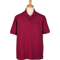 Burgundy Branscombe Pique Polo