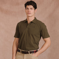 Khaki Woodbridge Pique Polo