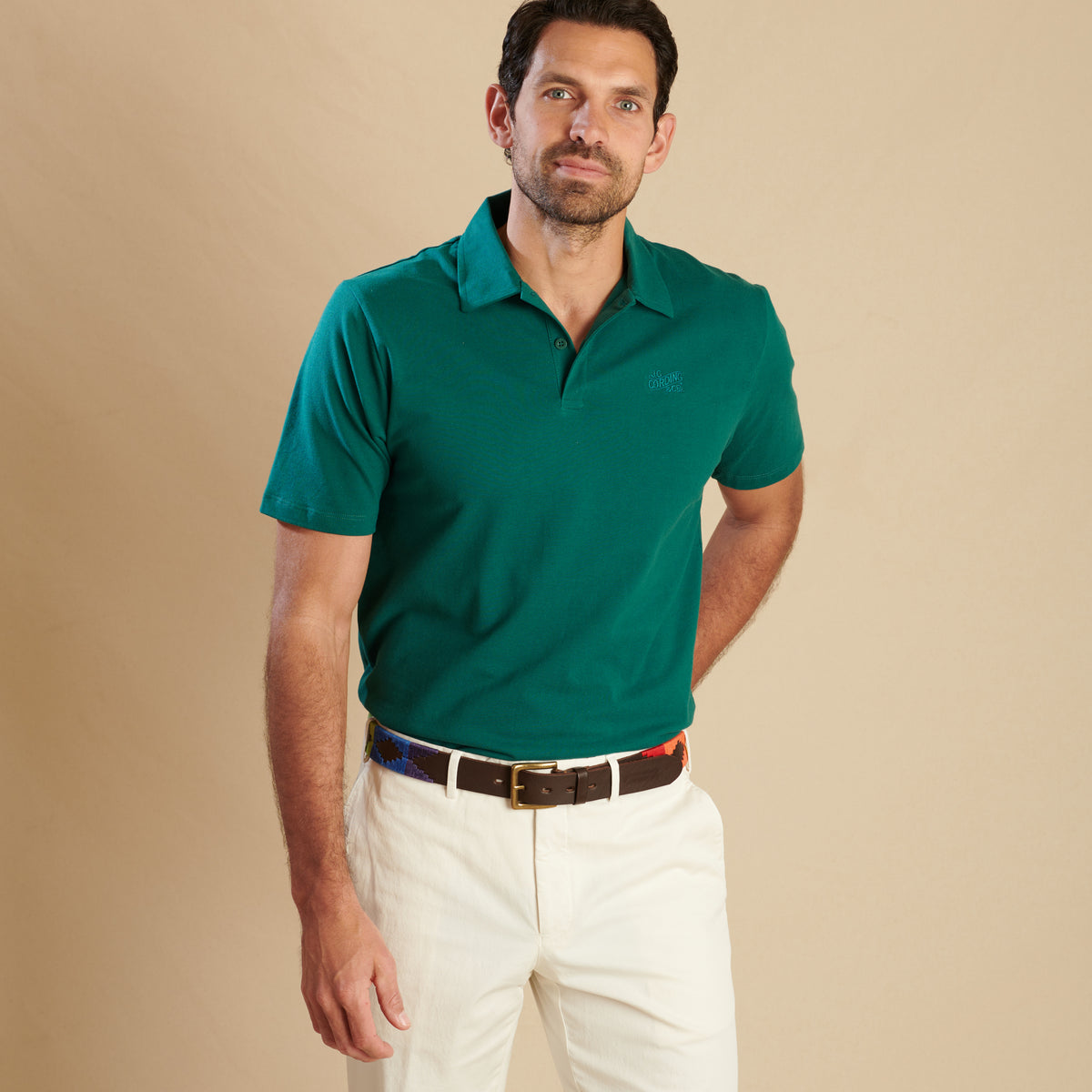 Green Woodbridge Pique Polo