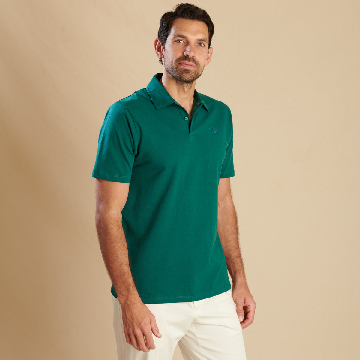 Green Woodbridge Pique Polo