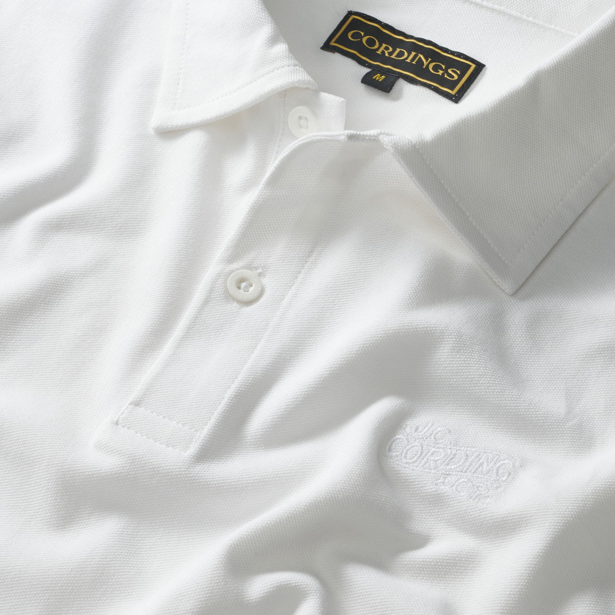 White Woodbridge Pique Polo
