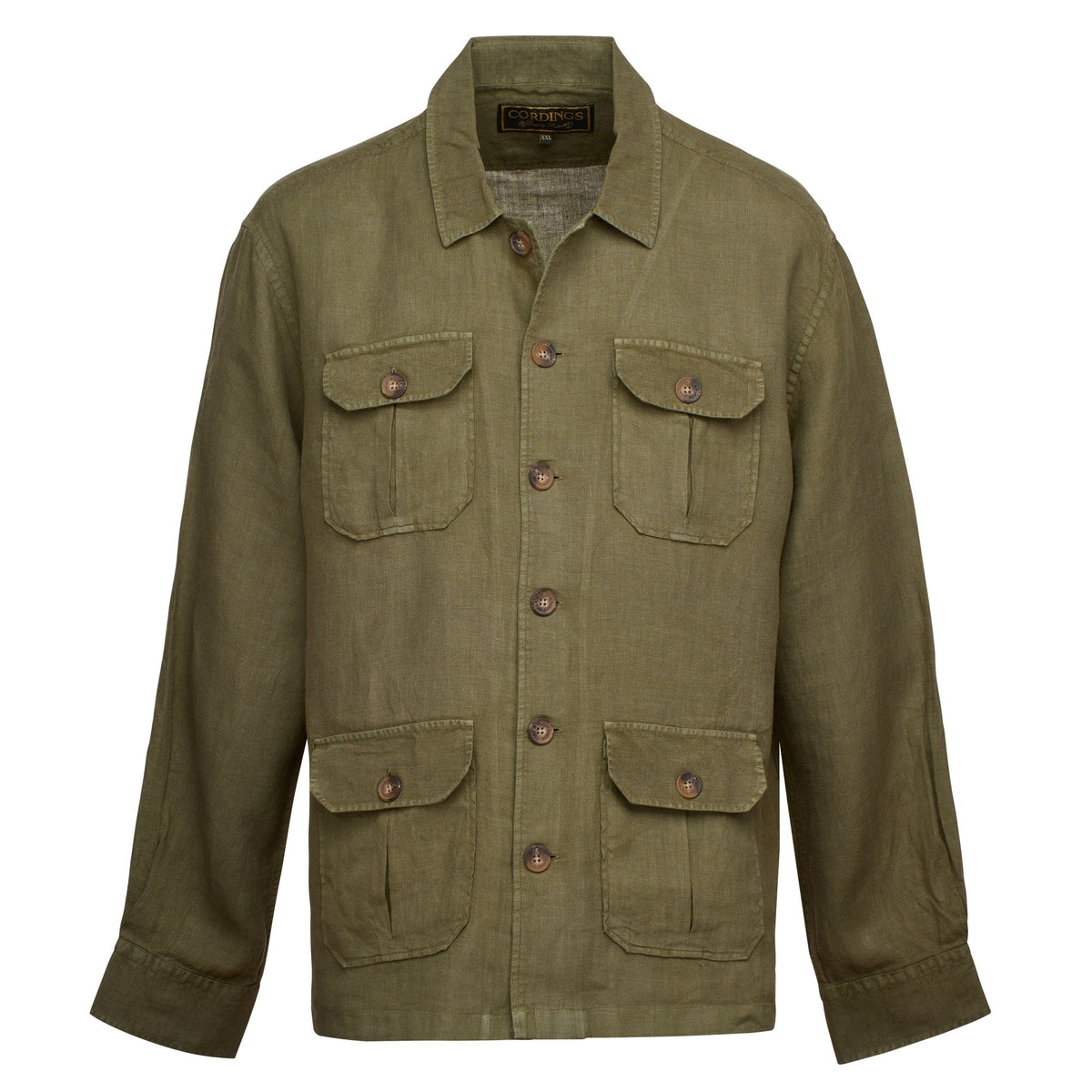 Sage Green Kruger Linen Shirt Jacket