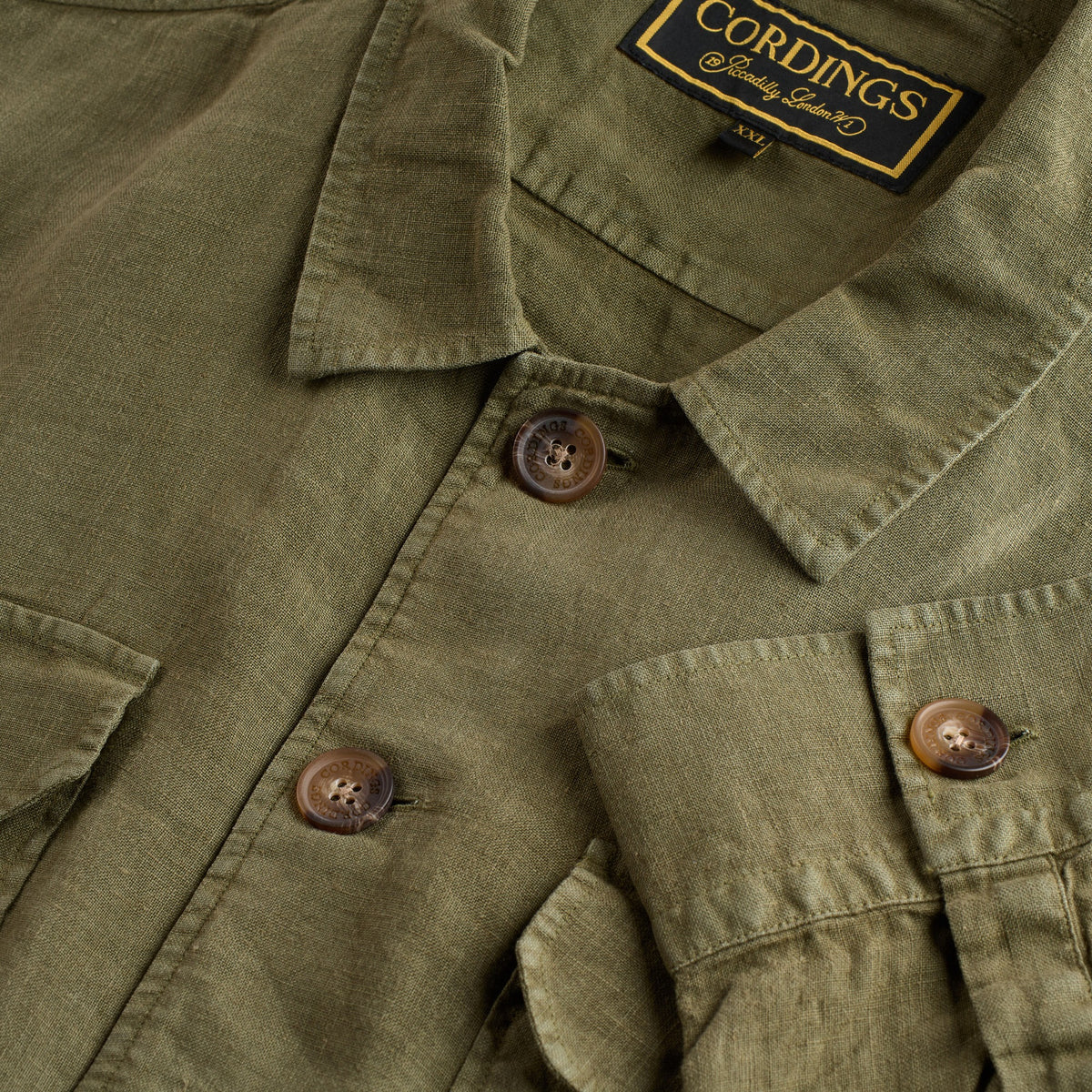 Sage Green Kruger Linen Shirt Jacket