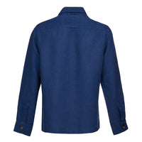 Navy Kruger Linen Shirt Jacket