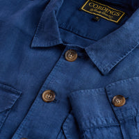 Navy Kruger Linen Shirt Jacket