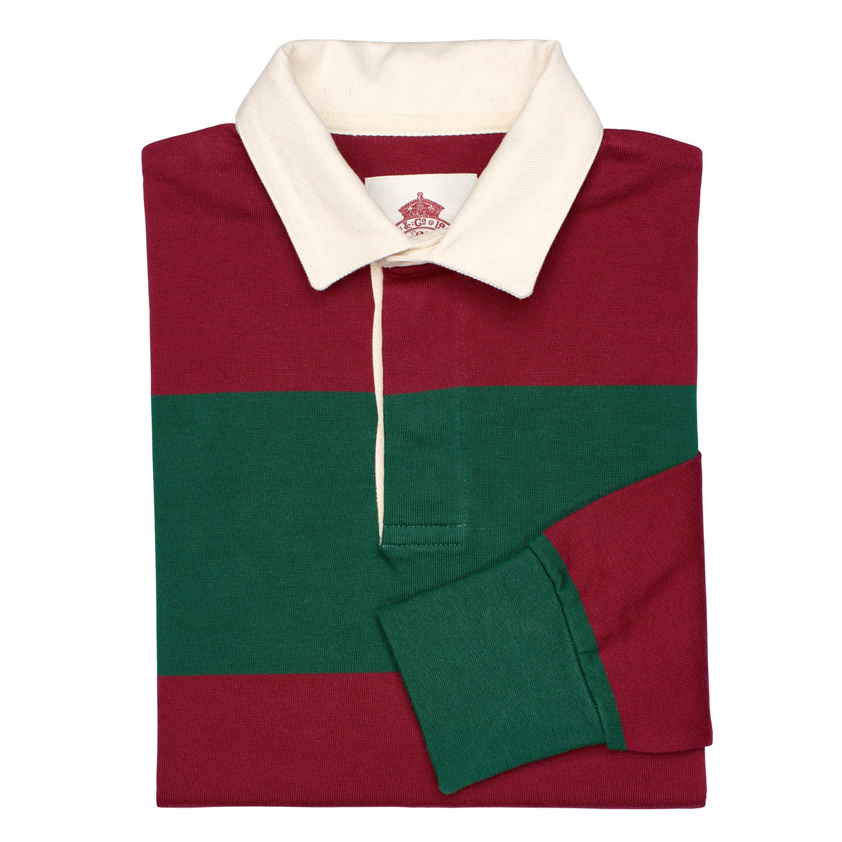 Green & Red Stripe Headingley Rugby Shirt