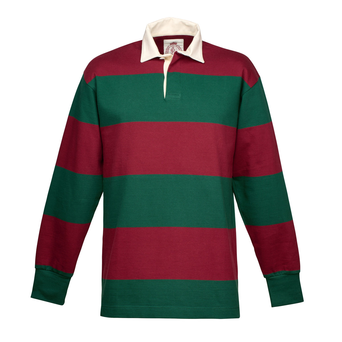 Green & Red Stripe Headingley Rugby Shirt