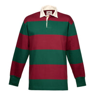 Green & Red Stripe Headingley Rugby Shirt
