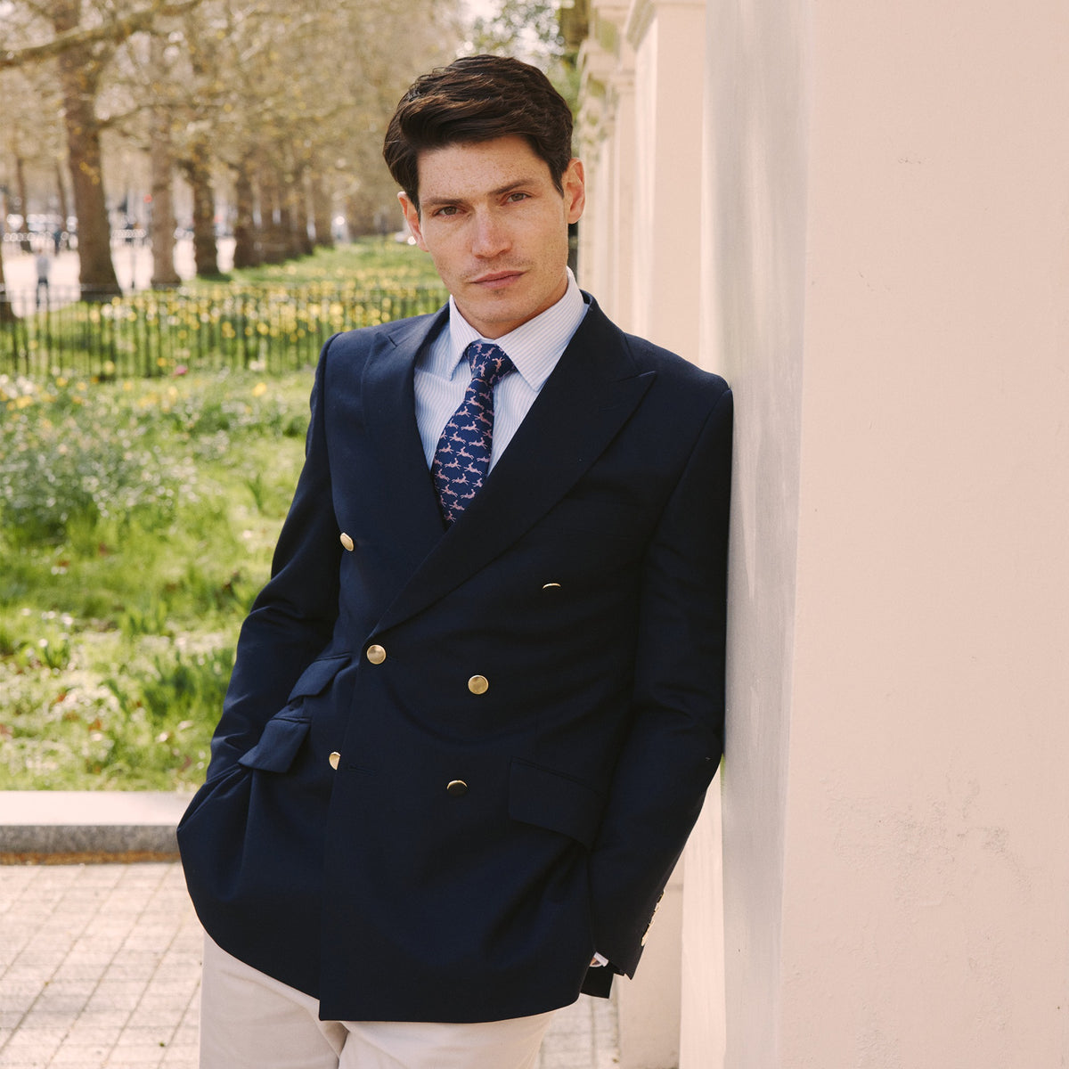 Double Breasted Classic Serge Blazer