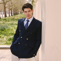 Double Breasted Classic Serge Blazer