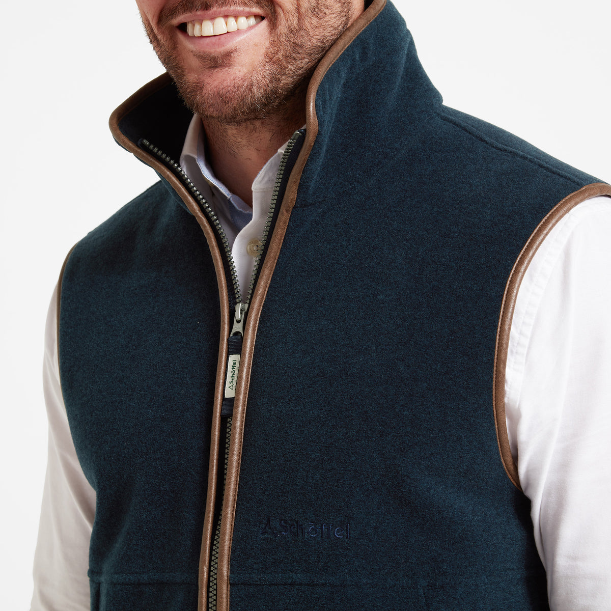 Schöffel Petrol Blue Oakham Fleece Gilet