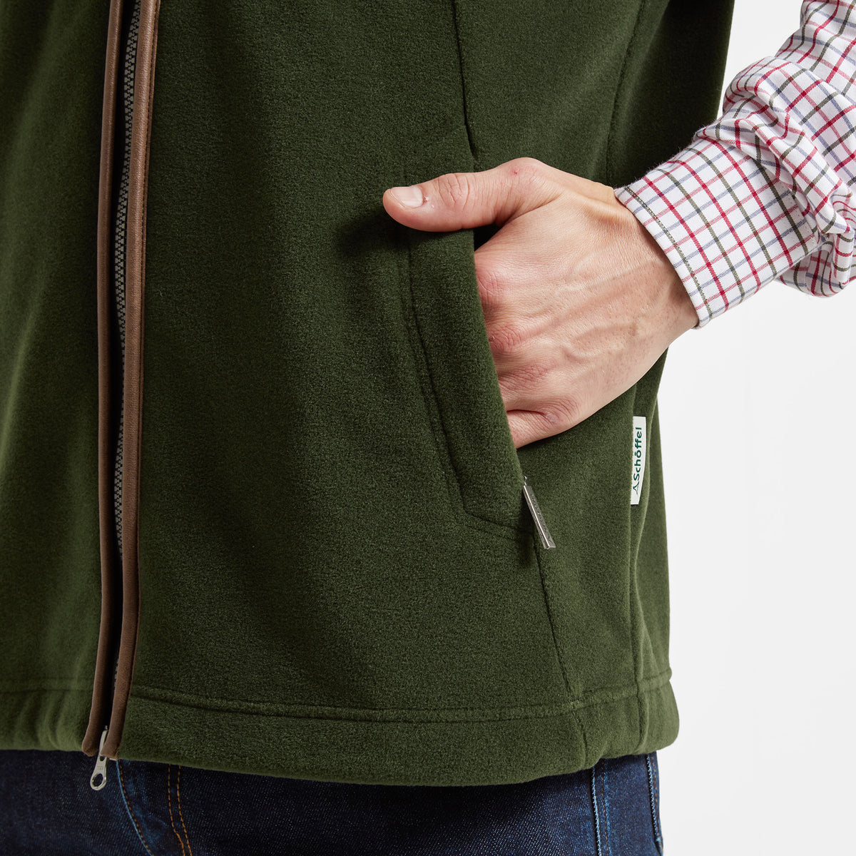 Schöffel Forest Green Oakham Fleece Gilet