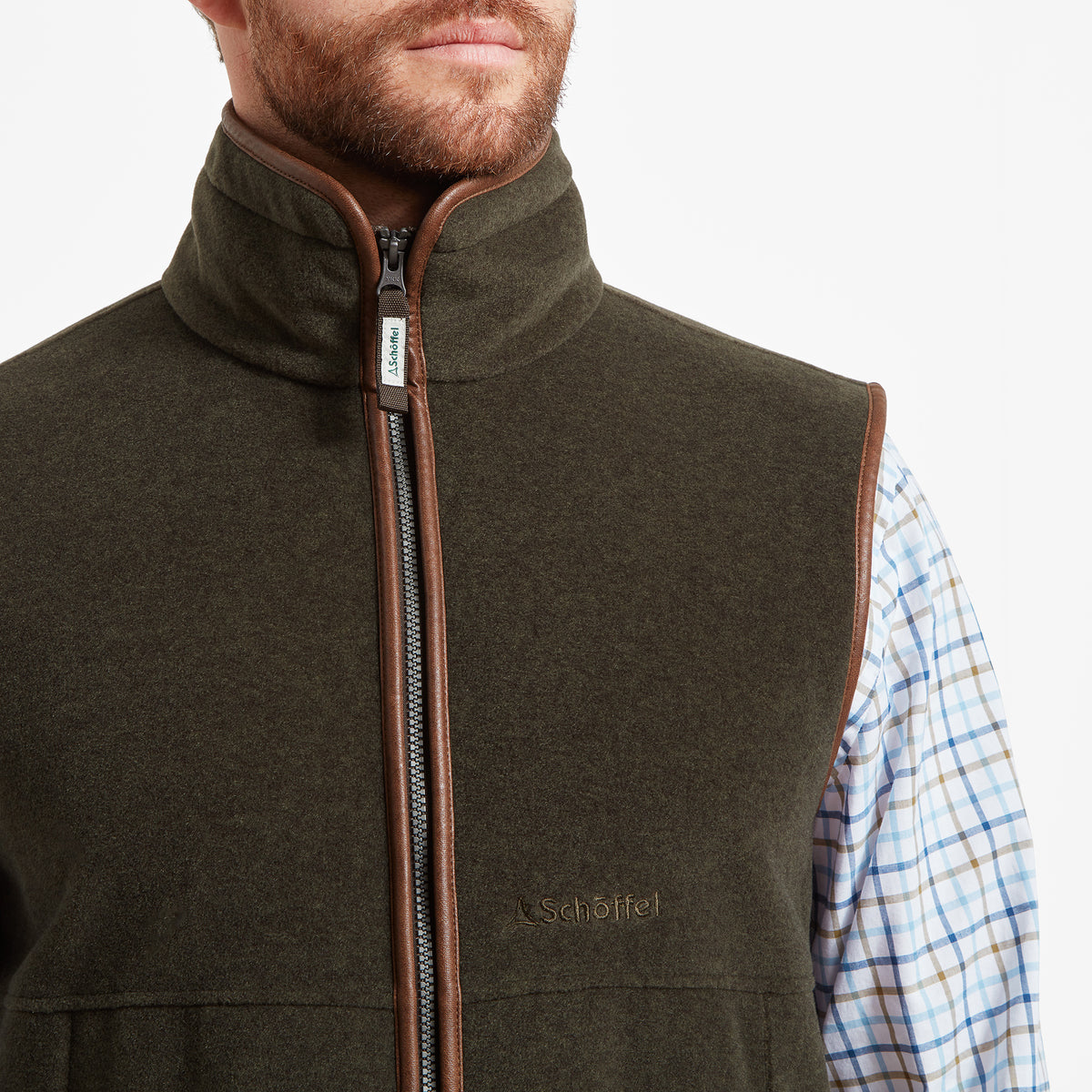 Schöffel Dark Olive Oakham Fleece Gilet