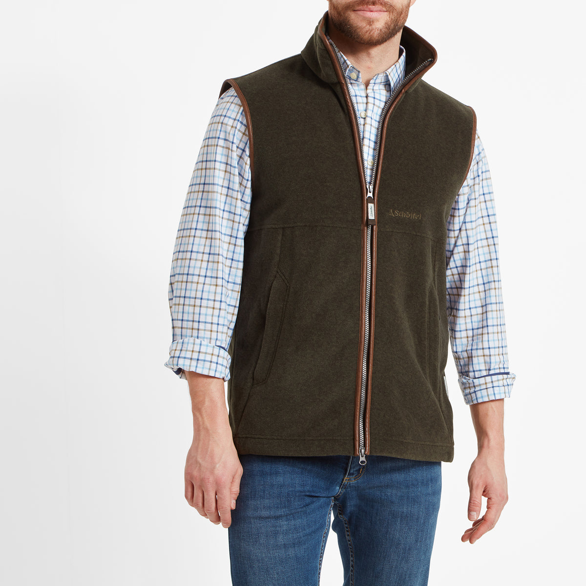 Schöffel Dark Olive Oakham Fleece Gilet