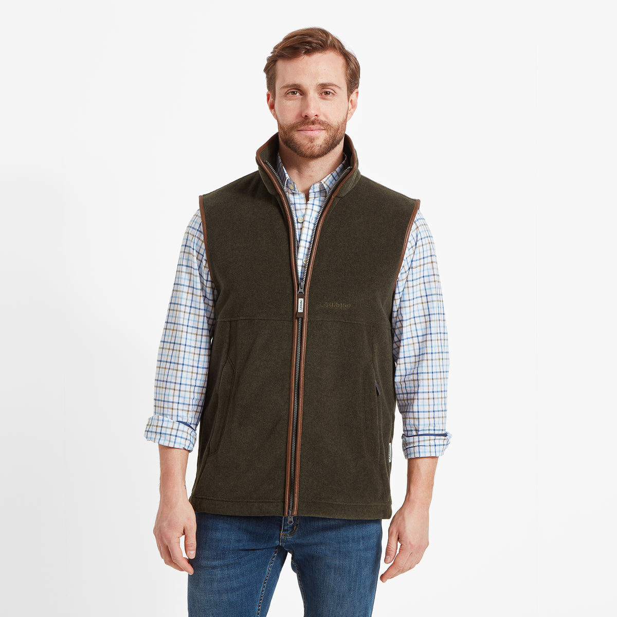 Schöffel Dark Olive Oakham Fleece Gilet