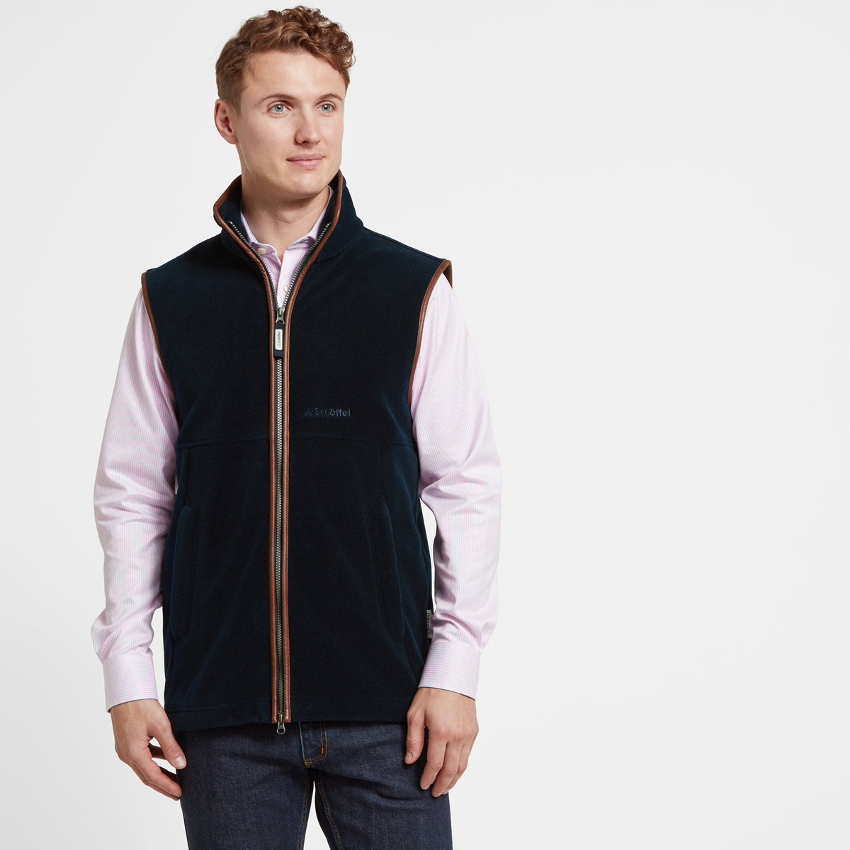 Schöffel Navy Oakham Fleece Gilet